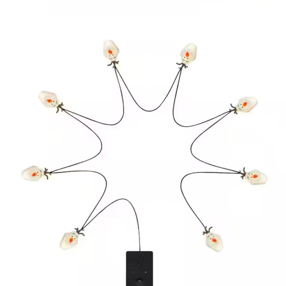 7 ft. Musical Olaf Face Battery-Operated Lights (1-set)